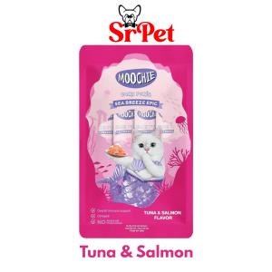 Moochie cat – tuna& salmon flavor 15gr x 5 tubos